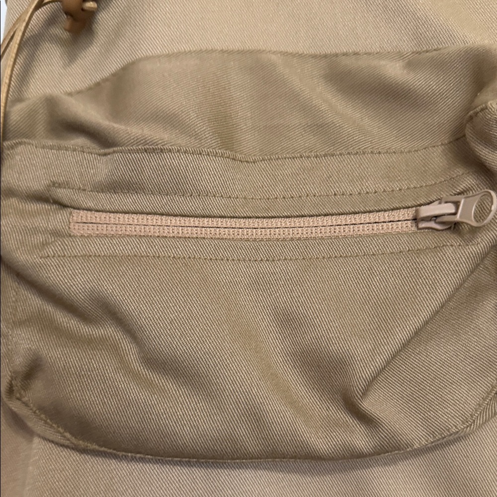 Tan Cargo Skirt with Pockets(Midi) - Picture 3 of 5